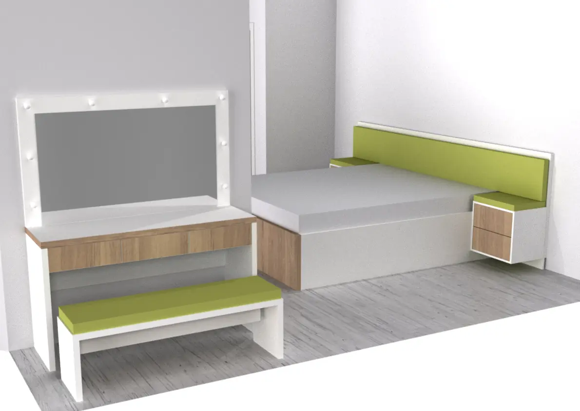 Proiecte 3D — Dormitoare — randare 1