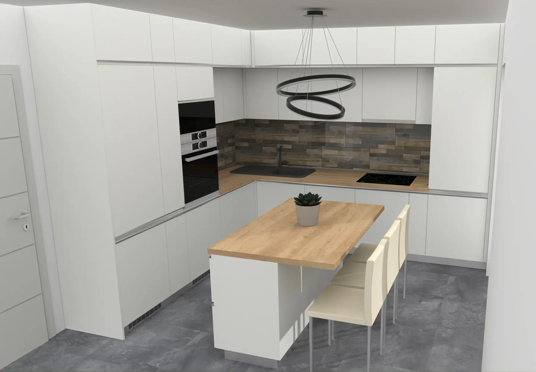 Proiecte 3D — Bucătării — randare 2
