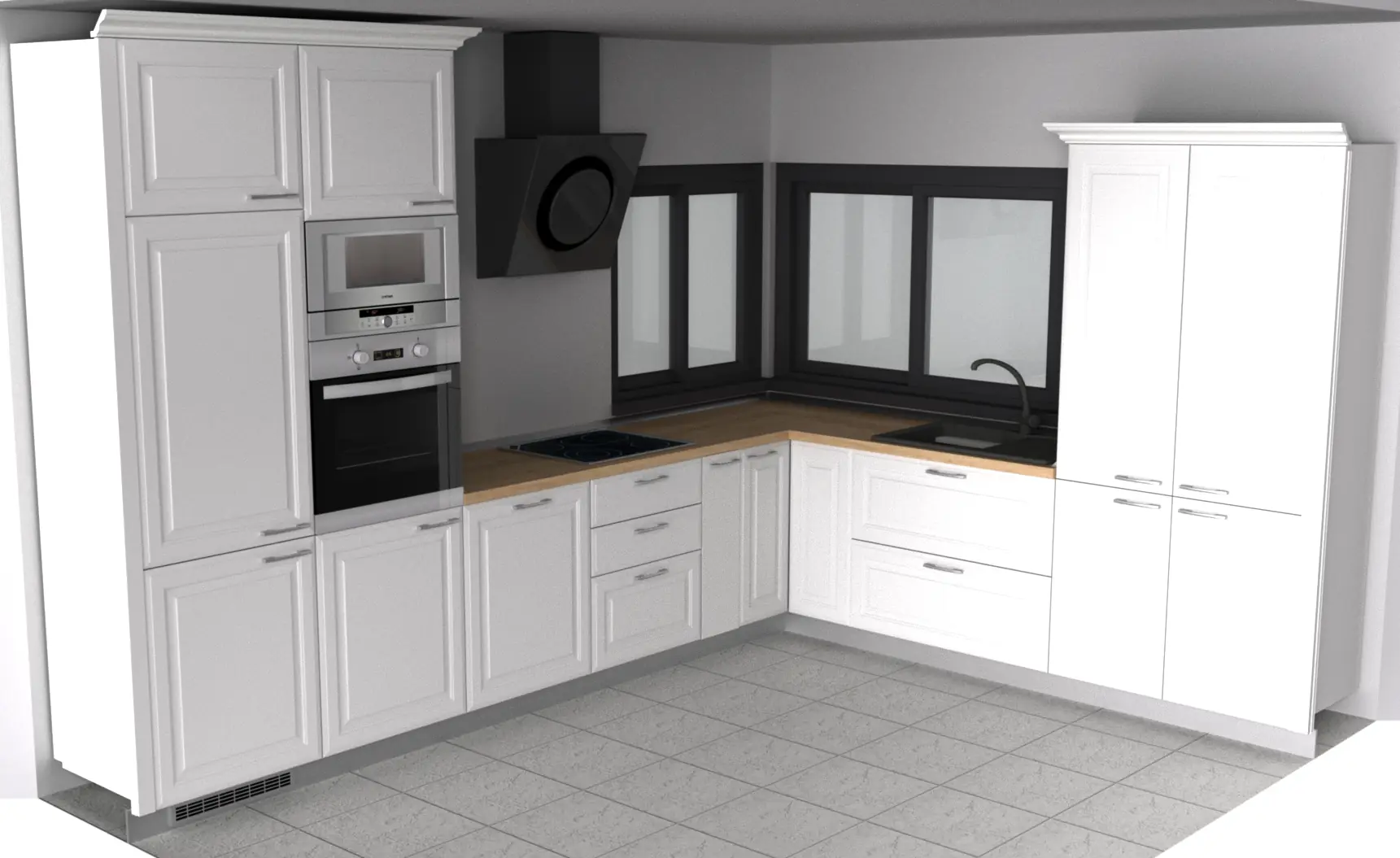 Proiecte 3D — Bucătării — randare 13